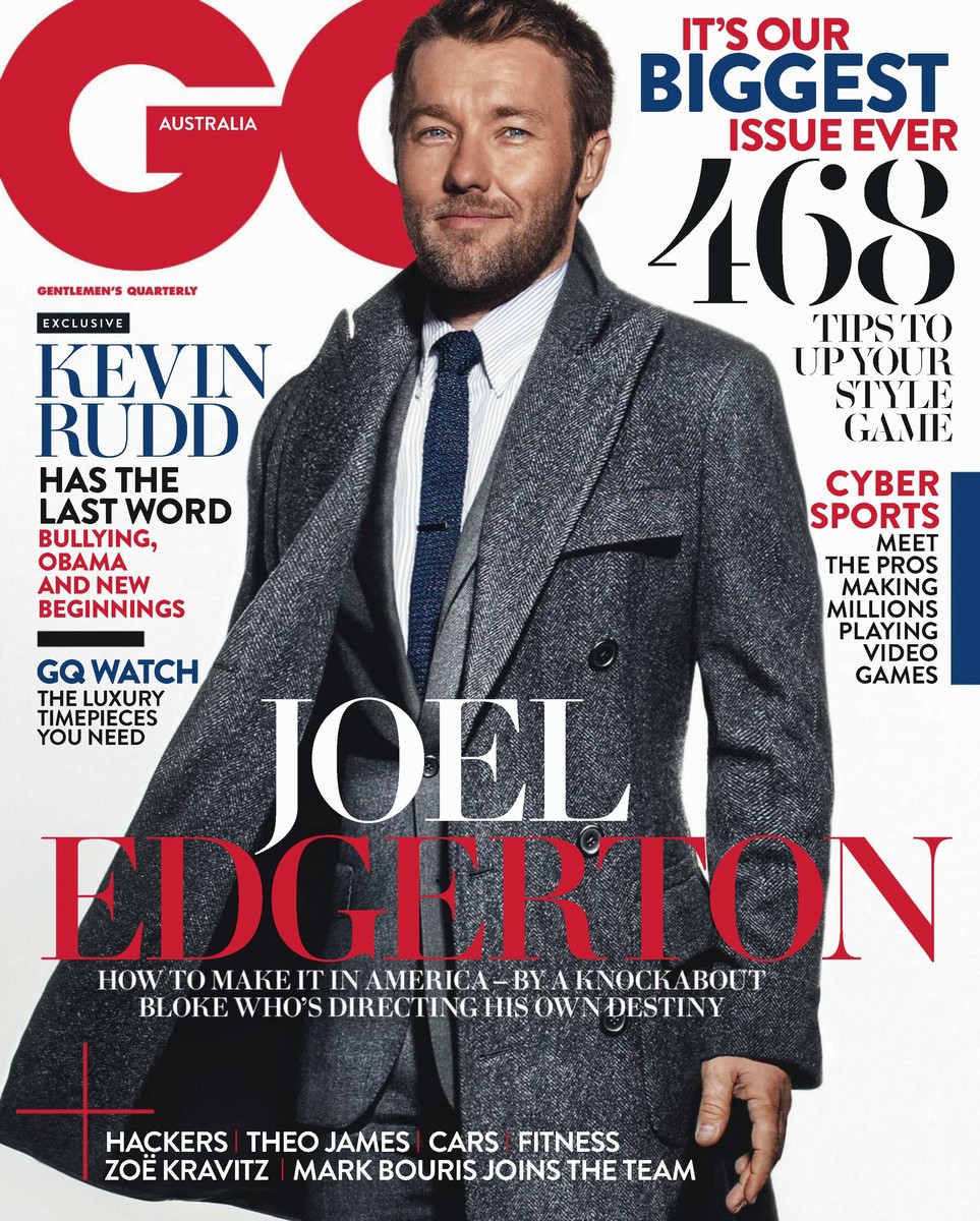 Joel Edgerton Covers September/October 2015 GQ Australia – The Fashionisto