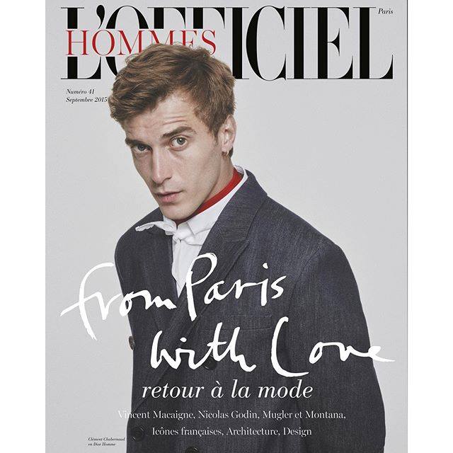 LOfficiel Hommes Paris 2015 Cover Clement Chabernaud