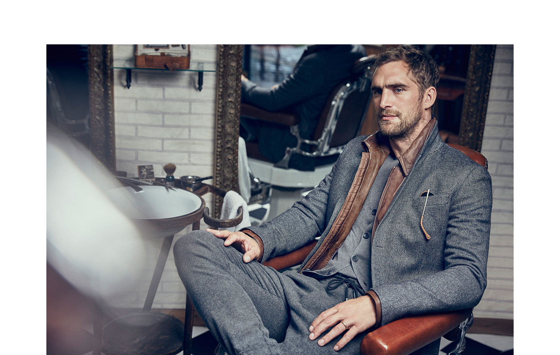 Massimo Dutti Goes Sartorial for Barber Shop Outing – The Fashionisto