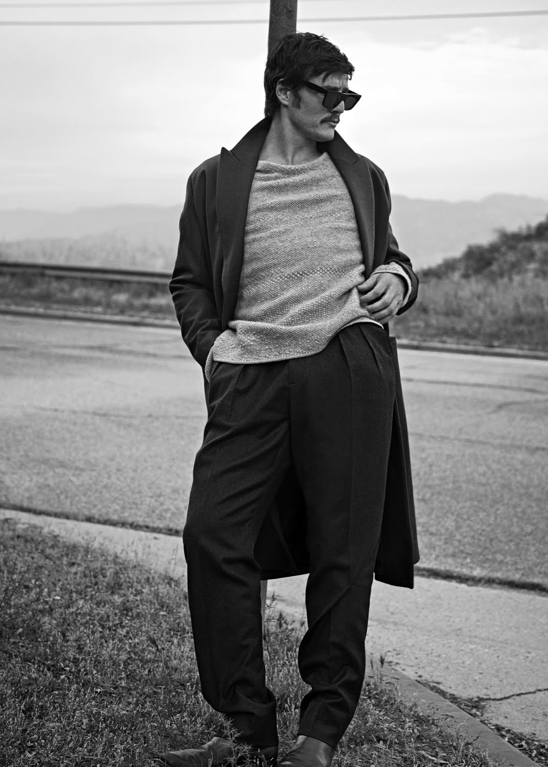 Pedro Pascal Stars in Black & White Shoot for L'Uomo Vogue