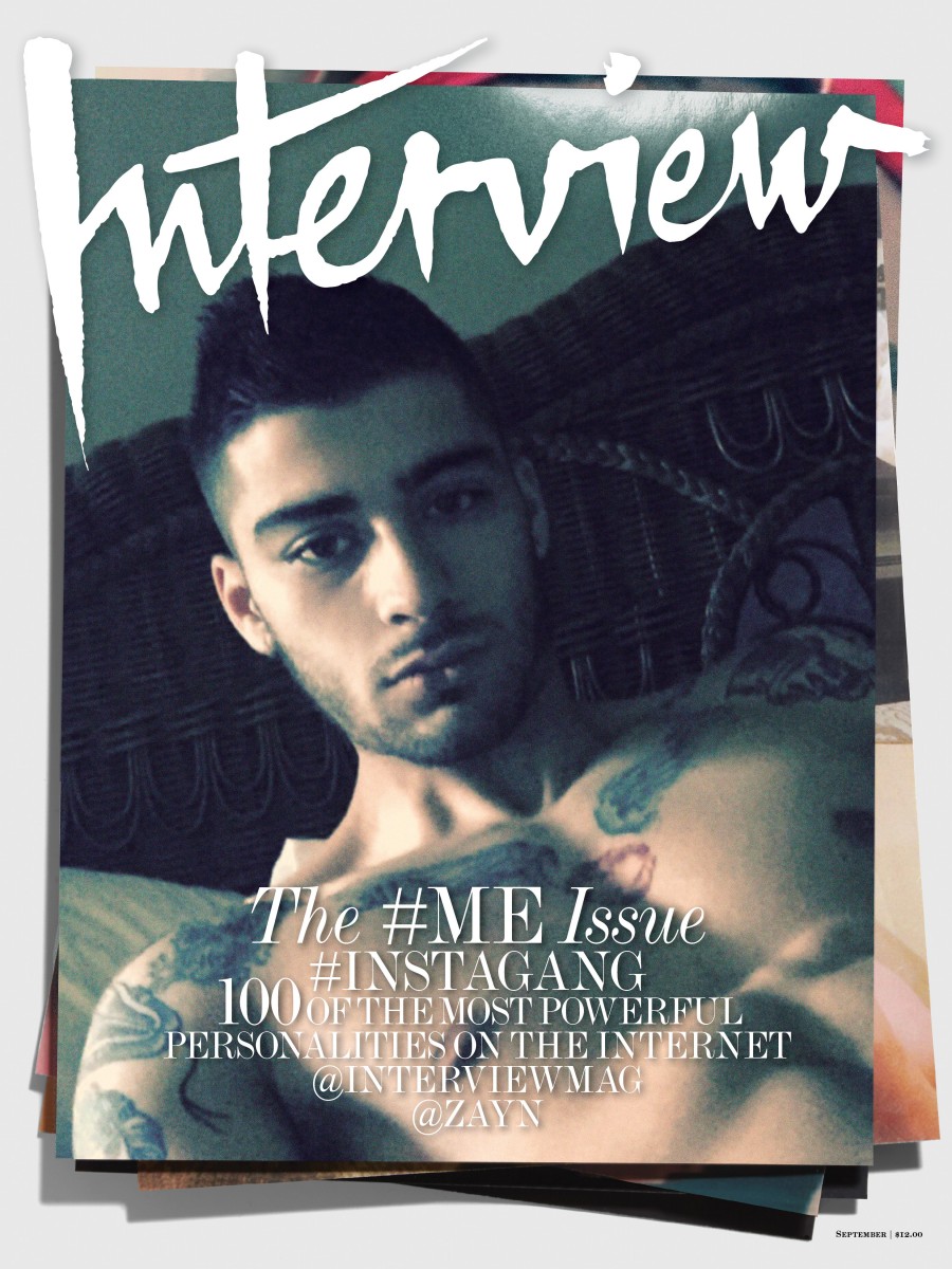 Zayn Malik Takes Shirtless Selfie For September 2015 Interview Cover The Fashionisto 