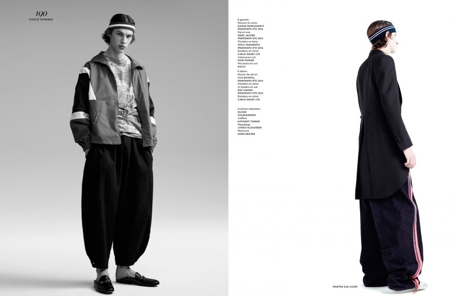 Fenêtre sur Court: Willy Vanderperre Goes Sporty for Vogue Hommes – The ...