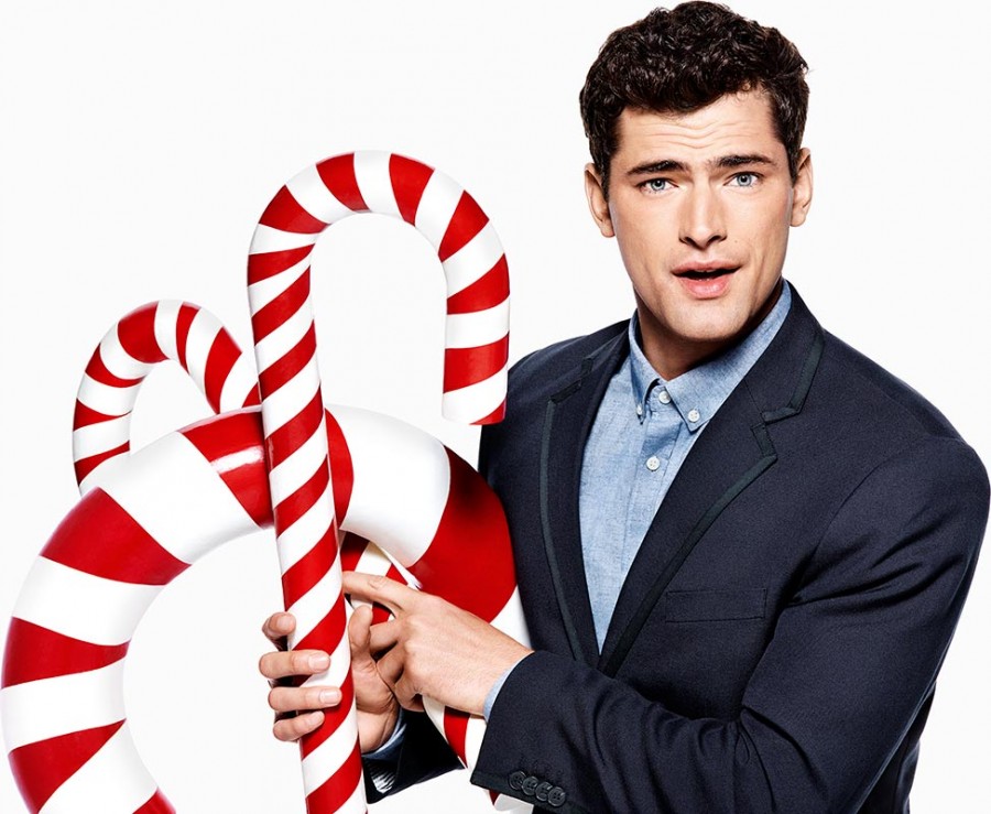 H&M 2015 Holiday Ad Campaign Sean O'Pry + Roger Dupe