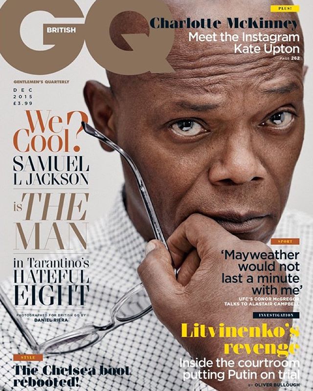 Samuel L Jackson December 2015 Cover British GQ