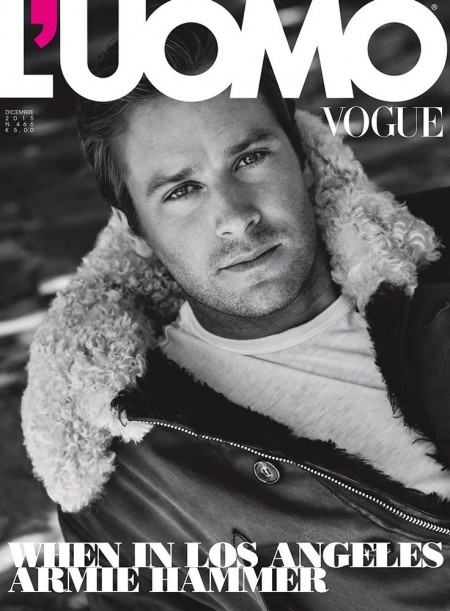 Armie Hammer December 2015 LUomo Vogue Cover