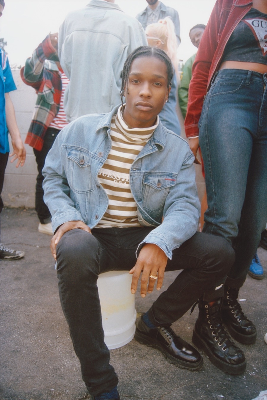 A$AP Rocky Revisits 90s Style with GUESS Collaboration | The Fashionisto