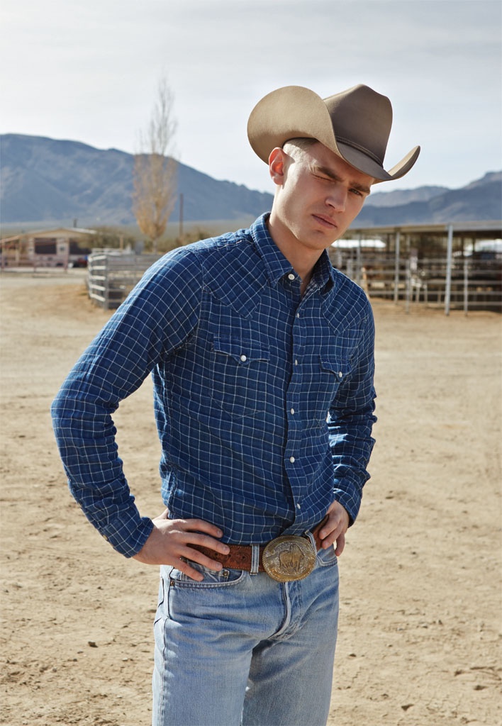 Bo Develius hits the ranch in cowboy style for SummerWinter.