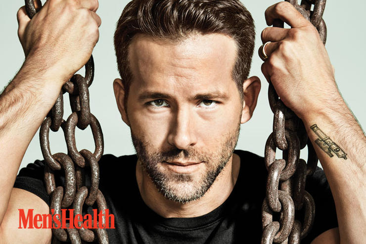 Ryan Reynolds Suits Up For Deadpool Press 