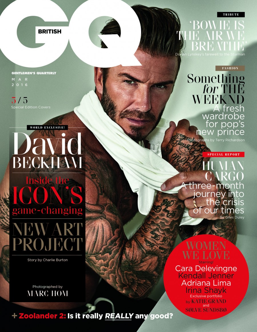British GQ Celebrates David Beckham with 5 Covers – The Fashionisto