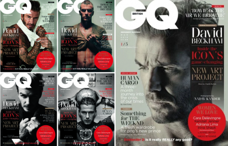 David Beckham British GQ 2016 Covers