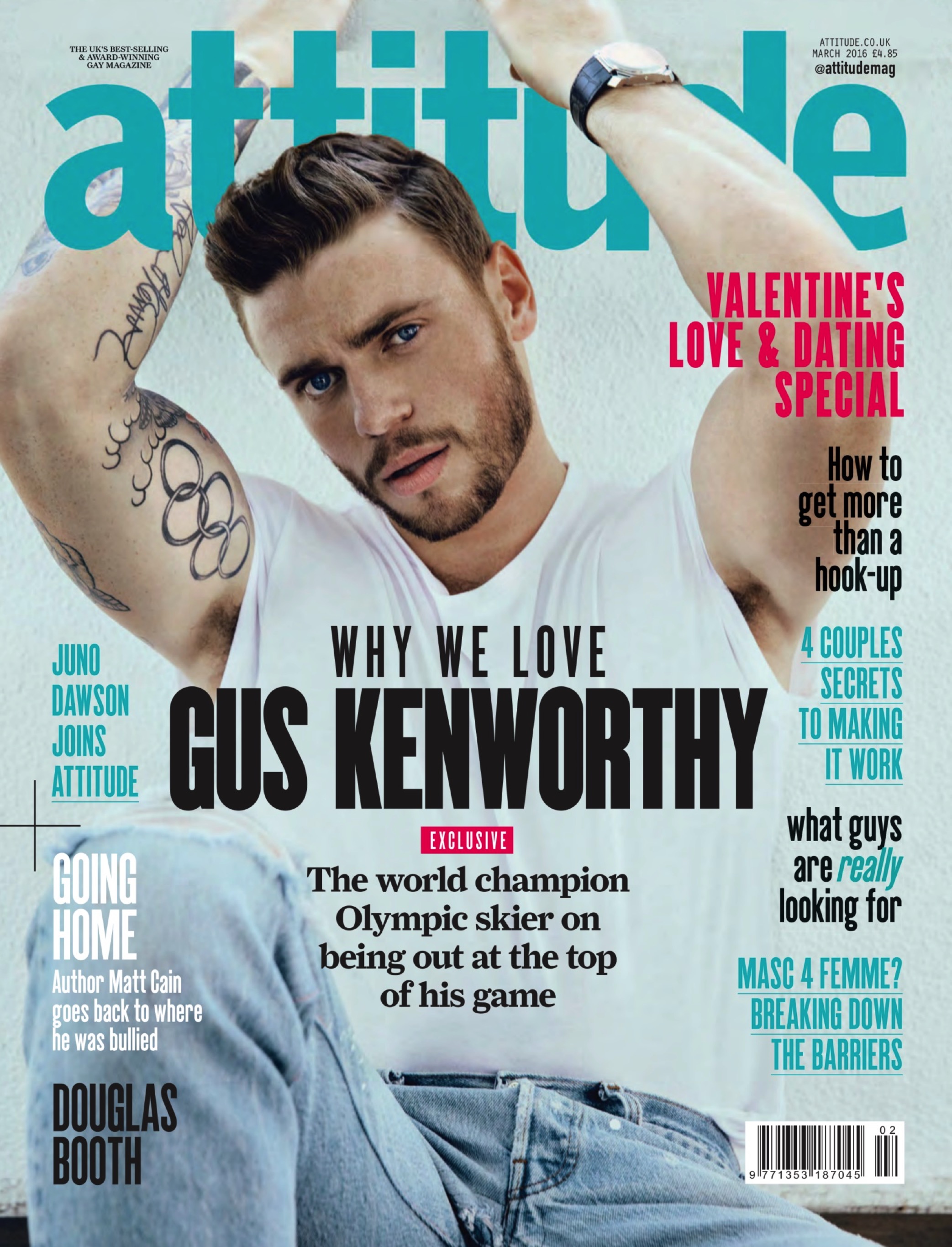 Gus Kenworthy Covers Attitude Magazine Talks First Gay Kiss The Fashionisto