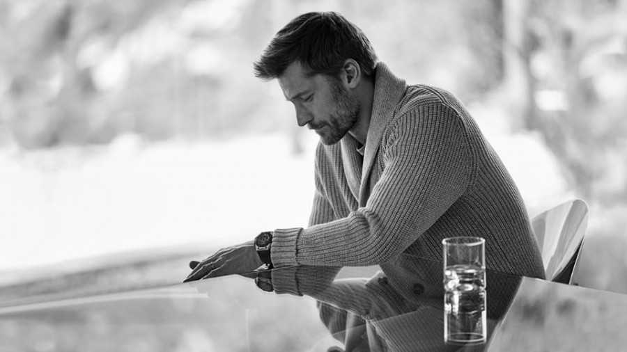 Nikolaj Coster-Waldau wears cardigan Michael Kors and t-shirt Sandro.