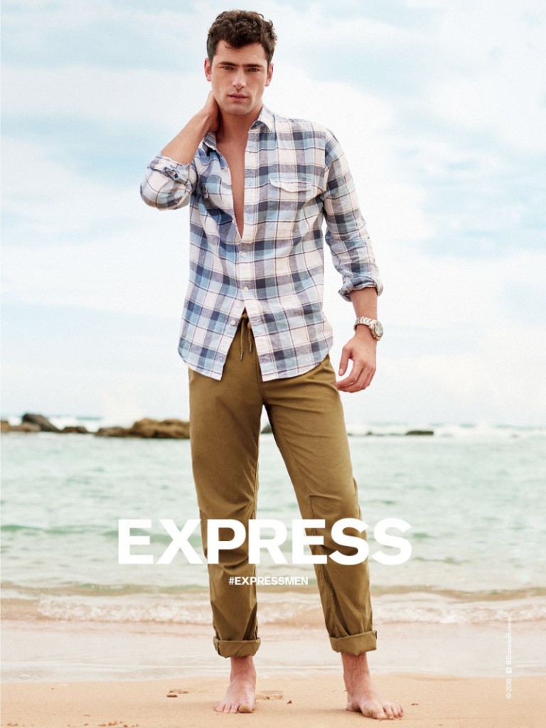 Sean O'Pry for Express 2016 Spring/Summer Campaign