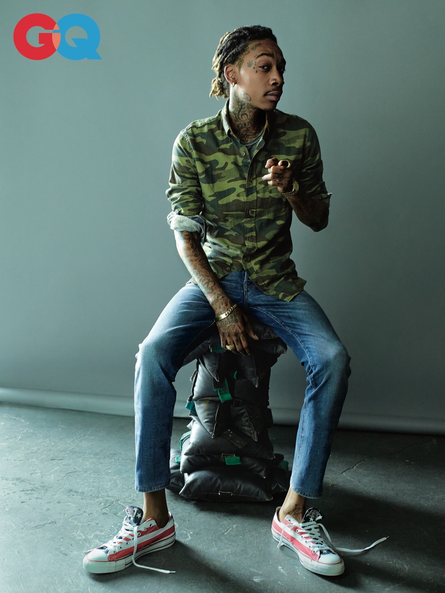 Wiz Khalifa Poses for GQ, Talks New Music & Weed Business