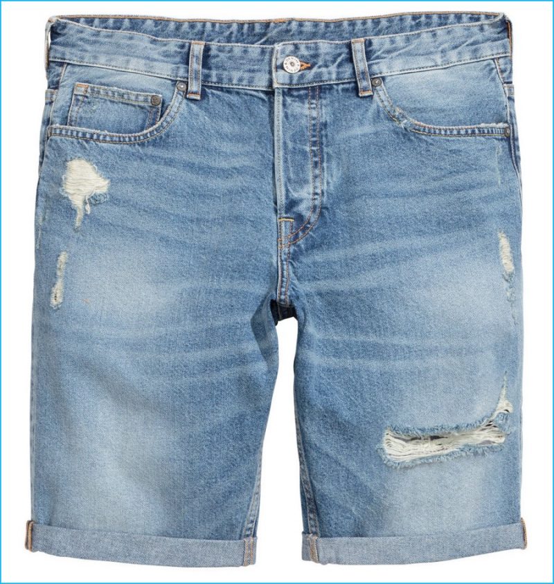 h&m mens jean shorts