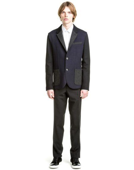 Lanvin 2016 Pre Fall Mens Double Face Wool Jersey Jacket