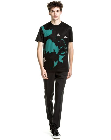 Lanvin 2016 Pre Fall Mens Oversized Flowers Print T Shirt