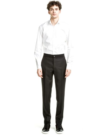 Lanvin 2016 Pre Fall Mens Slim Striped Trousers