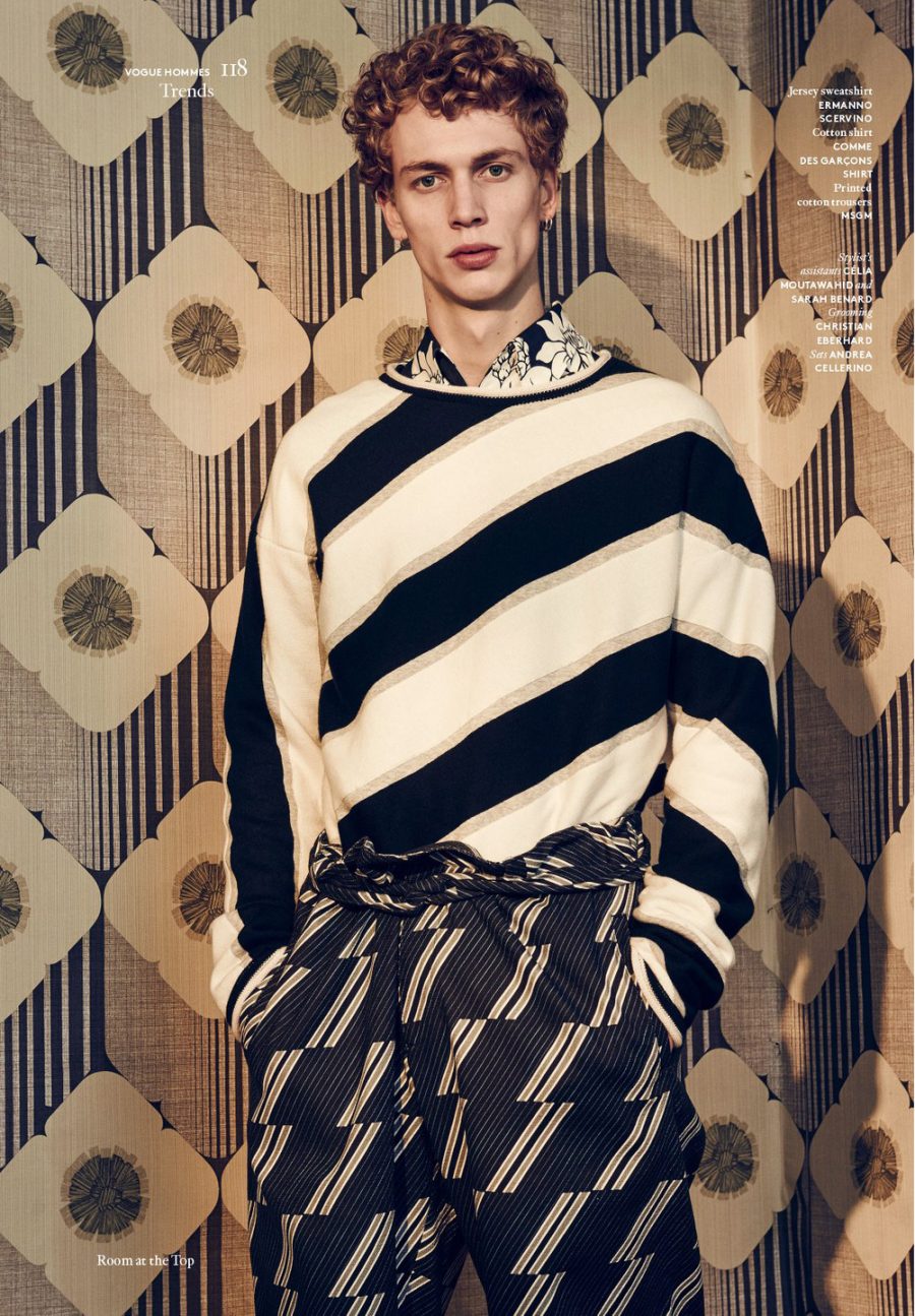 Room at the Top: Vogue Hommes Paris Makes a Case for Bold Prints – The ...