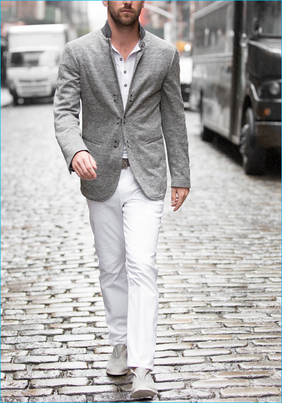 John Varvatos Shows How to Wear White Denim Jeans – The Fashionisto