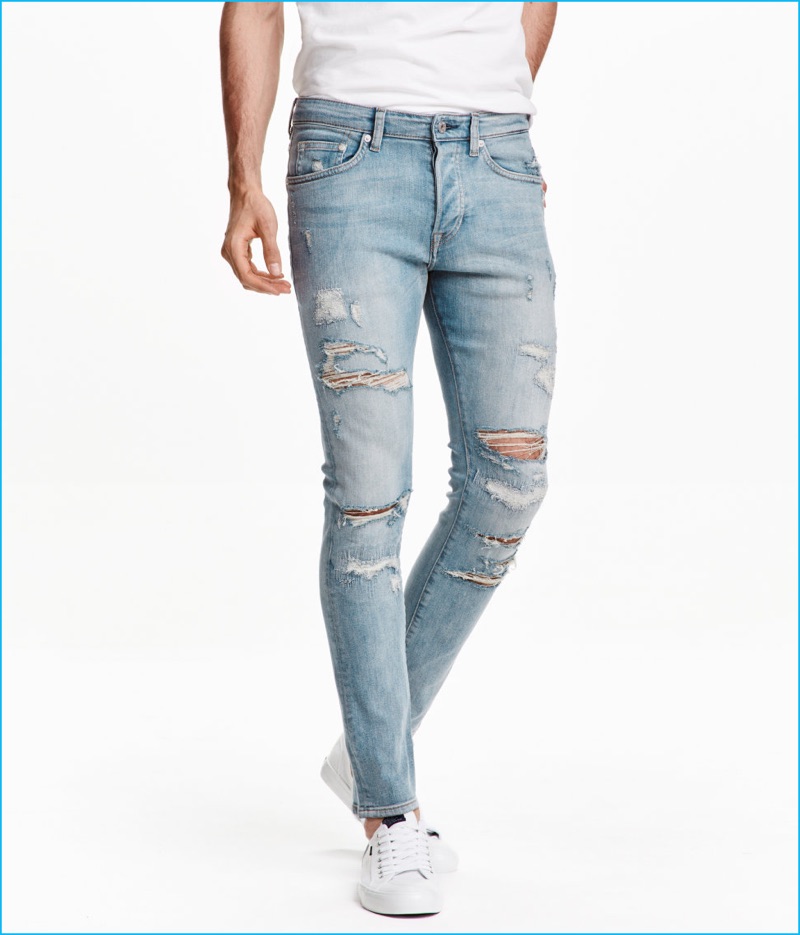 h&m low rise skinny jeans