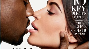 Kanye West Kim Kardashian 2016 Harpers Bazaar September Cover