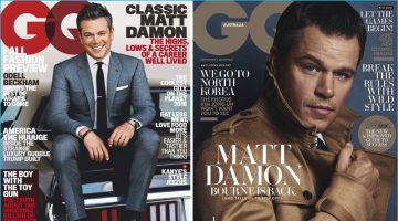 Matt Damon 2016 GQ Covers