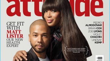 Jussie Smollett Naomi Campbell 2016 Attitude Cover