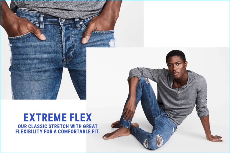 tech stretch skinny jeans mens