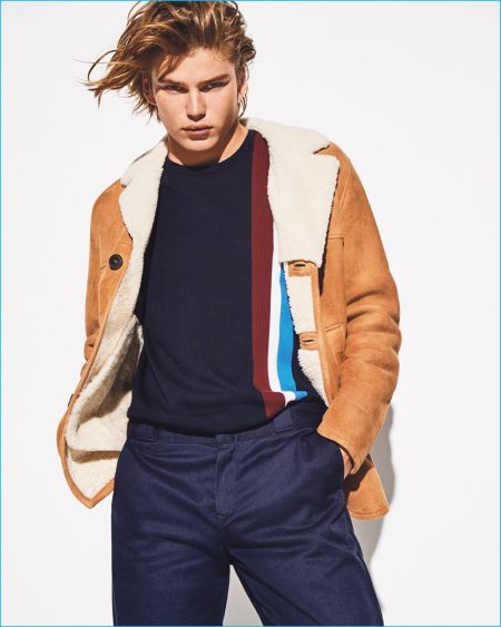 Jordan Barrett Plays It Casual for Sunday Times Style Magazine Cover ...