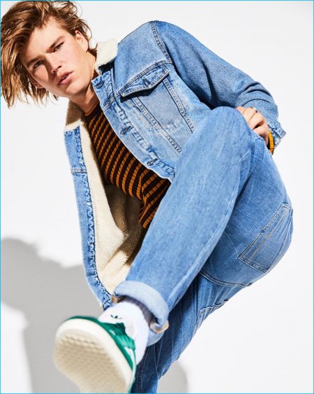 Jordan Barrett Plays It Casual for Sunday Times Style Magazine Cover ...