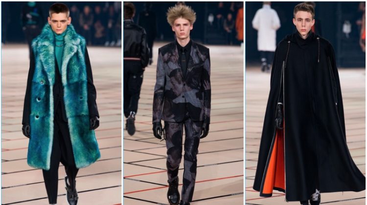 Dior Homme presents its fall-winter 2017 collection during Paris Fashion Week.