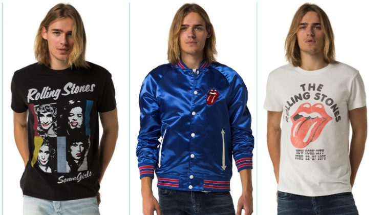 Hilfiger Denim celebrates The Rolling Stones with a men's capsule collection.