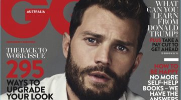 Jamie Dornan covers the February 2017 issue of GQ Australia.