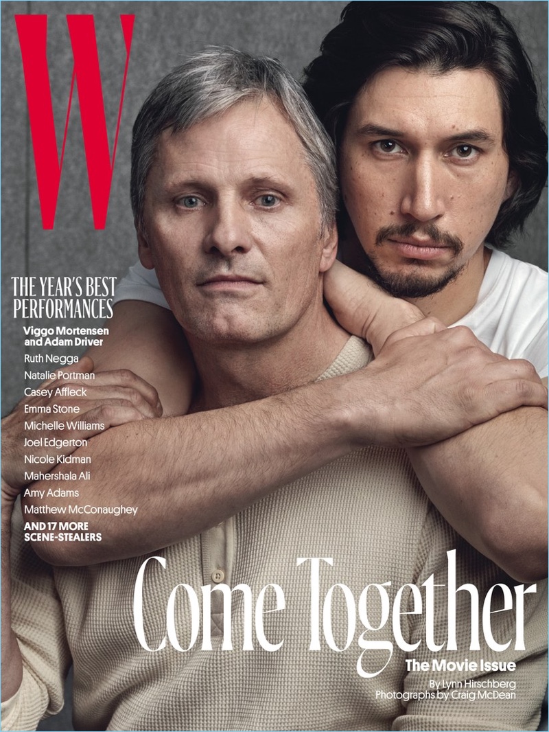 Viggo Mortensen, Adam Driver + More Come Together for W Magazine Movie  Issue – The Fashionisto