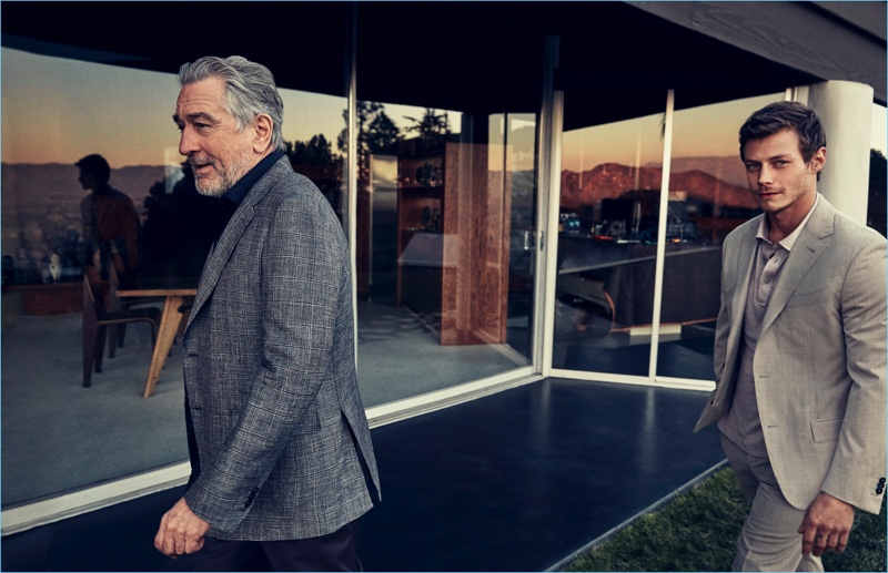 Robert De Niro McCaul Lombardi 2017 Ermenegildo Zegna Campaign