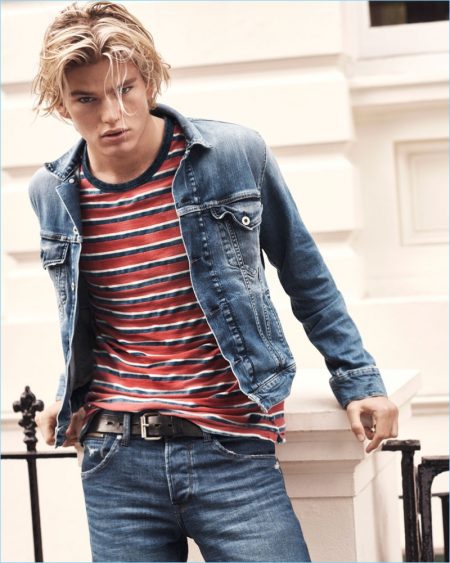 Jordan Barrett Pepe Jeans Spring/Summer 2017 Campaign