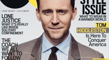 Tom Hiddleston covers the March 2017 issue of American GQ.