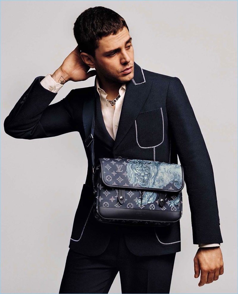Xavier Dolan 2-pg clipping 2016 ad for Louis Vuitton