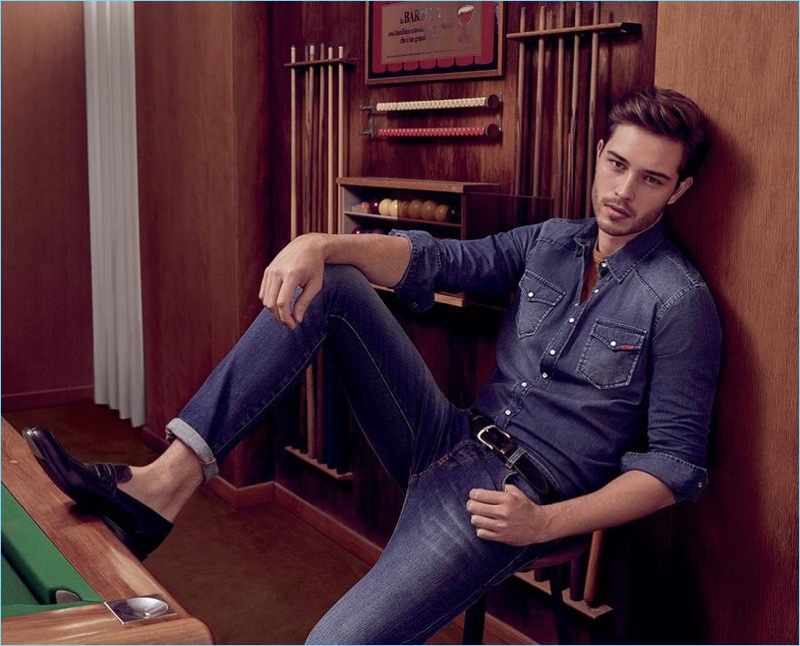 Francisco Lachowski Inspires in Denim, Leather & More by Liu Jo – The ...