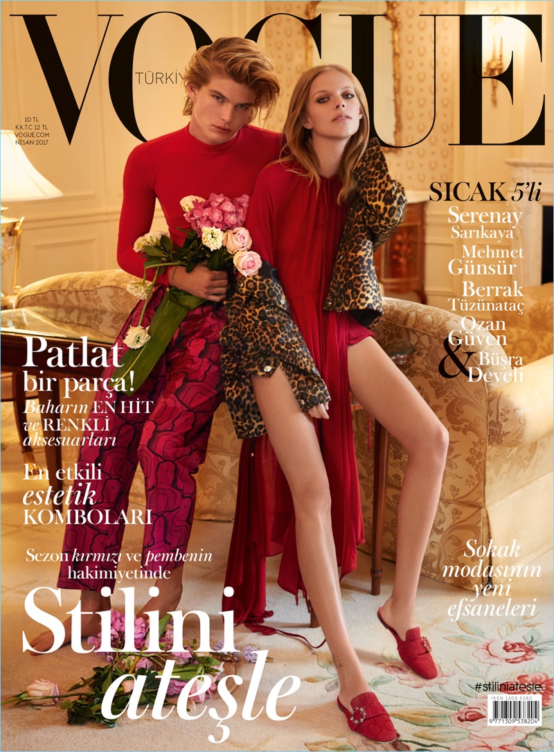 Jordan Barrett \u0026 Lexi Boling Couple Up for Vogue Turkey Cover Story