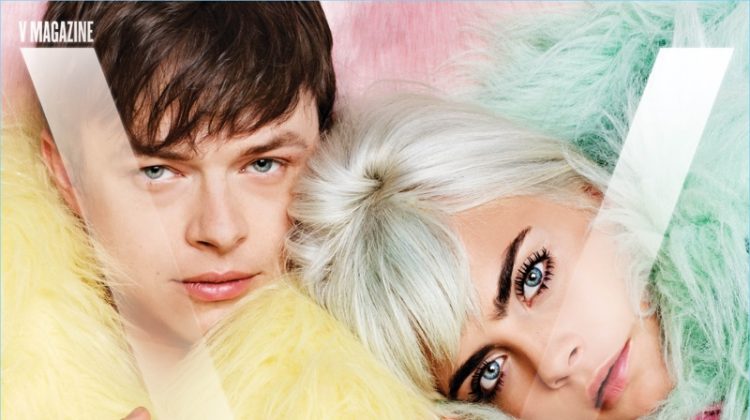 Dane DeHaan and Cara Delevingne cover the summer 2017 issue of V magazine.