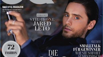 Jared Leto covers the May 2017 issue of GQ Germany.