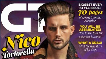 Nico Tortorella covers the March 2017 issue of Gay Times magazine.