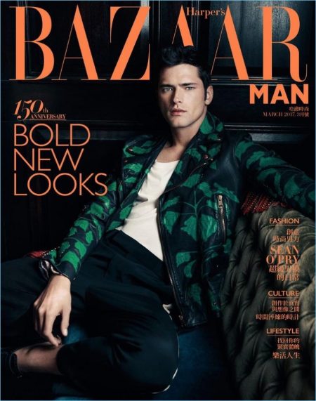 Sean O'Pry Covers Harper's Bazaar Man Taiwan, Sports Elegant Fashions ...