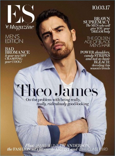 Theo James Covers ES Magazine, Talks 'Backstabbing for Beginners' – The ...