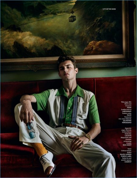 City of the Gods: Mario Testino Shoots Vogue Hommes Paris Cover Shoot ...