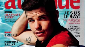 Charlie Carver covers the June 2017 issue of Attitude magazine.