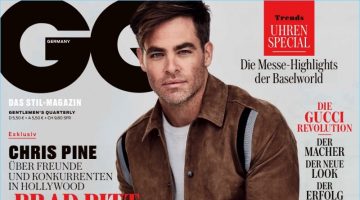 Chris Pine covers the June 2017 issue of GQ Germany.