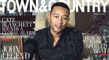 John Legend covers the June/July 2017 issue of Town & Country.